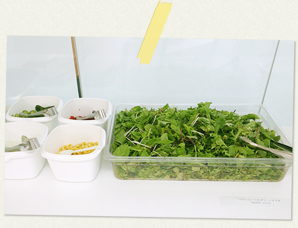 ベビーリーフのグリーンサラダ